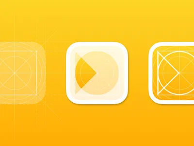 App Icon Grid (Circle × Triangle) app branding app icon branding icon grid iconography minimalistic icons simple icon