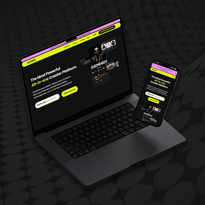 Kosmc (Website Redesign) - WebView branding dark theme designuiux interaction design landing page landingpage ui linkinbio linkinbio website redesign user centric design web design web redesign website design website ui website user interface