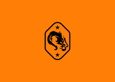 DRAGONS logo - FOR SALE branding design dragon dragons esports fire gaming graphic design logo mascot star ui vector