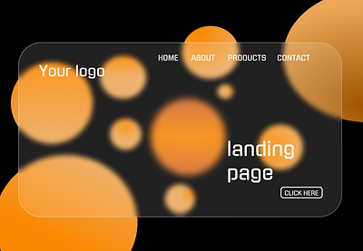 Landing page abstra graphic design ui