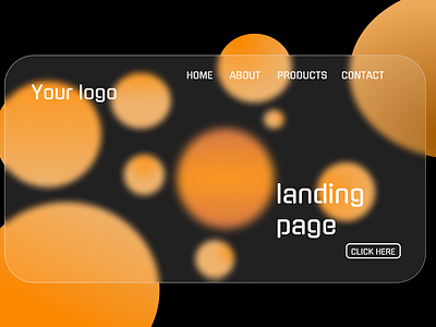 Landing page abstra graphic design ui