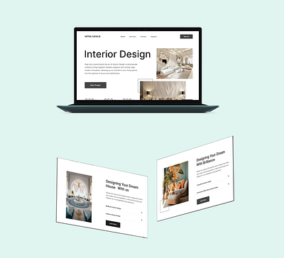 Interior website design animation app branding design figma graphic design motion graphics ui ux websitedesign