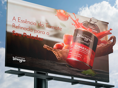 Keyvisual - UniAgro campaign campanha design publicitario graphic design key visual manipulação de imagem marketing photomanipulation poster product produto publicidade tomate