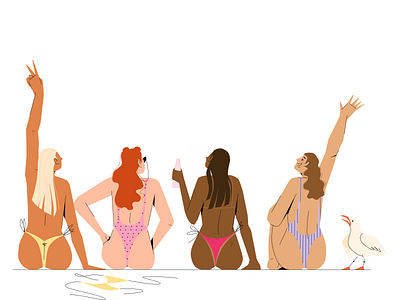 Sun, sand and smiles: dive into 10 stories about beach life adobe art beachlife bestofdribbble character design creative dailyui design digitalart digitaldesign drawing dribbble dribbblers dribbbleshot illustration illustrator minimalism peple uidesign vector