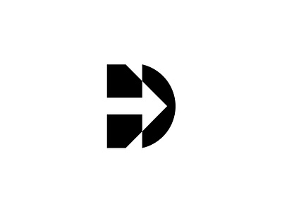 Modern D Logo Design black and white brand mark business logo d lettermark d logo geometric graphic design logo logo design logo for sale logo mark minimalist modern