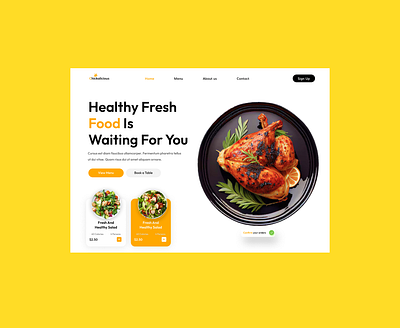 Food Landing Page Design app branding design dribble figma foodweb graphic design grow illustration landingpage logo motion graphics ui ux vector webdesign