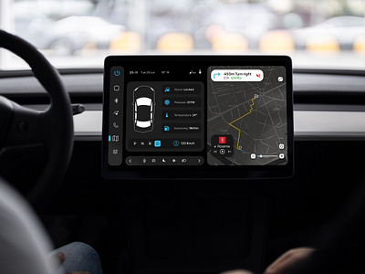 Car Dashboard Design Concept car car dashboard dashboard figma graphic design navigation ui ux uxui design