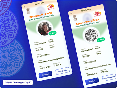 Daily UI Challenge #37 - An Electronic ID Card daily ui challenge daily ui challenge day 37 design electronic id card hype 4 academy square planet ui ux ux design