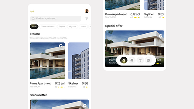 Book an apartment - Pay in crypto animation design ui ux