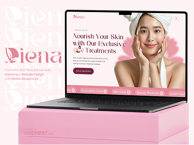Skincare Branding & Website Design skin care and beauty skin care web brandig skin care website skincareui ux design webdesign
