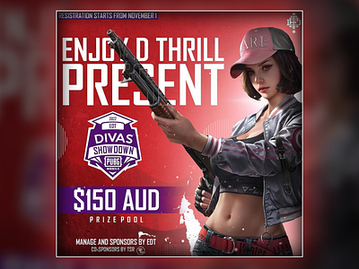 PUBGM Event Poster for Enjoy D Thrills EDT branding design esports gaming graphic design illustration logo photoshop poster