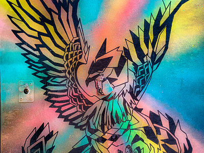 Αετός - Eagle athens design illustration photoshop street art wall design αθήνα σχέδιο τοιχογραφία φωτογραφία