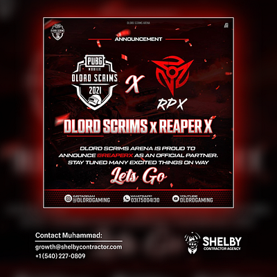 Dlord x RPX Collab Poster Design branding design esports gaming graphic design illustration logo photoshop poster