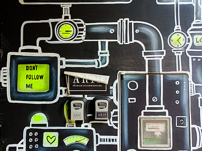 Δίκτυα - Networks athens design illustration photoshop street art wall design αθήνα σχέδιο τοιχογραφία φωτογραφία