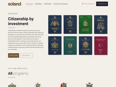 Citizenship & residency web design & development Figma Elementor citizenship design figma web design web development