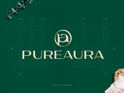 PUREAURA, Cosmetic Logomark ! branding logo logo design logomark