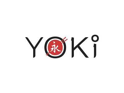 Yoki — logotype branding design horeca logo restaurant sushi typography