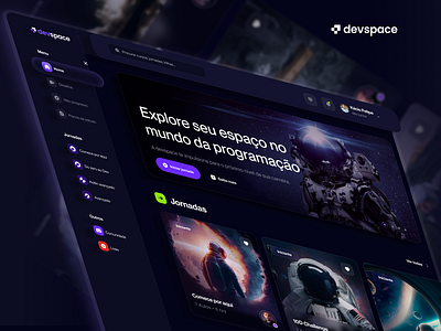 Learning Management System - Devspace dev platform e learning learning management system learning platform lms online course online learning ui design ux design webdesign