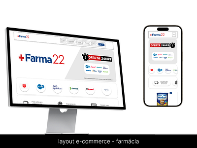 layout - e-commerce farmácia e commerce farmácia figma layout mobile pc