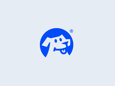 Petstore animal blue brand branding dog emblem happy indentity logo mark minimalist petshop petstore puppy