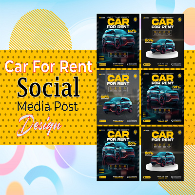 Social Media Car Design Post 3d branding cardesign carpost carrentpost design graphic design post posterdesign socialmedia socialmediapost ui