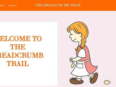 The Breadcrumb Trail Welcome Page design illustration
