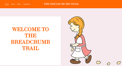 The Breadcrumb Trail Welcome Page design illustration