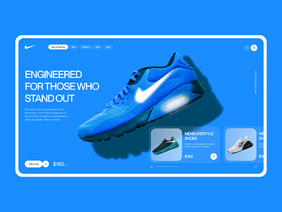 Nike Air Max Product Page airmax creative nike product productpage shoes uiux webdesign