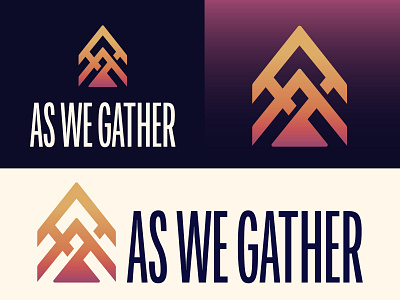 As We Gather Logo arkansas branding christian church flat hunter oden lockup logo logo design music