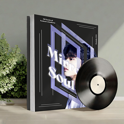 The cover of the album Mirror Soul album branding design graphic design illustration korea korean logo minimal music presentation typography ui vector