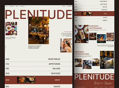 Restaurant Website Design design food website landing page minimalist concept modern restaurant website responsive design restaurant website ui ui design user experience user interface visual design