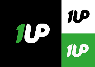 1UP logo 1up logo 2d logo branding company logo design esports logo fiverr flat logo graphic design illustration logo number logo vector