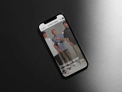 Le Flair Studios [Home on mobile] art direction behance case study composition design development e commerce figma graphic design interface layout mobile motion motion graphics store streetwear ui ui design ui mobile webflow