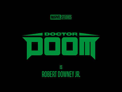 Doctor Doom Logo design graphic design logo logo design marvel