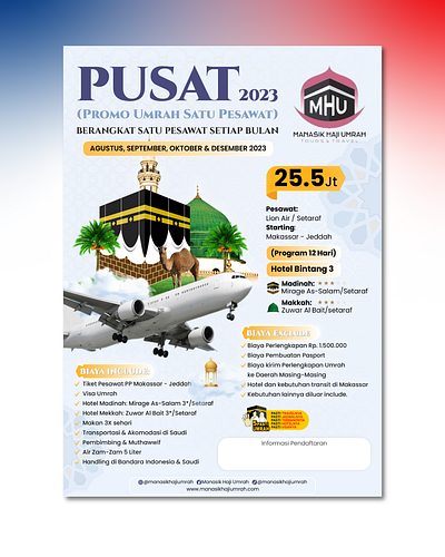 Umrah flyer design | MHU DKI Jakarta branding graphic design ui