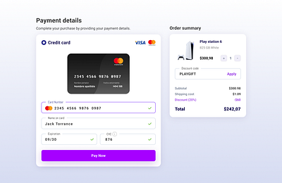 Credit Card Checkout credit card daily ui figma form