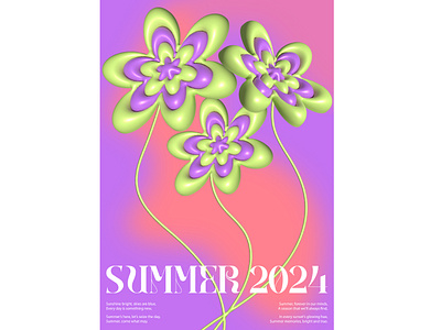 Poster design 9 3d art branding design flowers flowers 3d graphic design identity illustration illustration poster modern poster poster design poster design 2024 poster design 3d product design typography typography poster vector