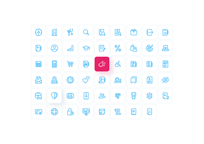 Icon Set for Work.ua graphic design icon icons illustration interface ui user interface