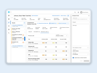 Health Portal - Lab management system complex dashboard data design health management platfrom plattform ui ux uxui