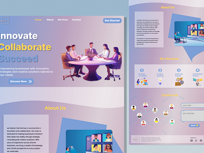 Creative Consulting Agency Landing page agency animation app branding design graphic design illustration landing logo page typography ui ux vector