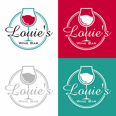 Louie's wine bar logo wine dining