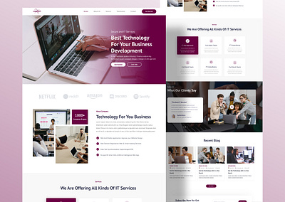 Technology Website agency website designinspiration figma information technology it website tech website technology ui ui ux daily uiux web agency web mockup web ui webdesign website website design website template website ui ux wireframe