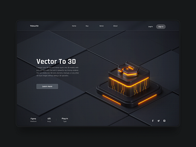 Vector To 3D web design 3d branding design graphic design illustration ui web
