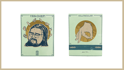 Yes Chef! Matchbook branding design graphic design illustration illustrator photoshop