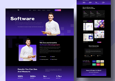 Portfolio Website design designinspiration portfolio portfolio website ui ui daily ui ux design ui ux designer uiux web web agency web mockup web ui ux webdesign website design website template