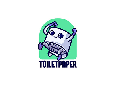 Toilet paper mascot logo deisg adorable mascot branding cartoon logo cartoon mascot character design cute character cute mascot illustration logo design mascot logo paper logo paper mascot playful toilet logo toilet mascot toilet paper toilet paper mascot vector