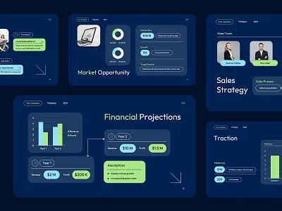 Ecotech Pitch Deck app branding figma google slides graphic design keynote pitch deck powerpoint presentation startup technology ui web