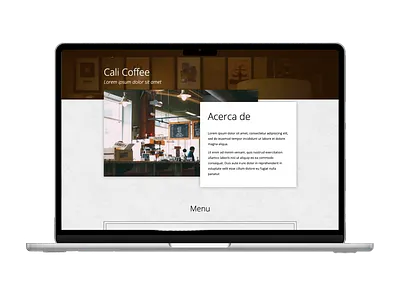 Cali Coffee ui ux web design