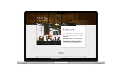 Cali Coffee ui ux web design