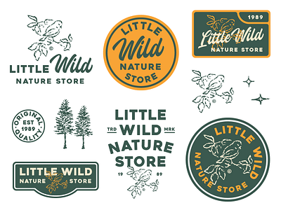 Little Wild Branding bird branding design graphic design logo nature store vintage wild